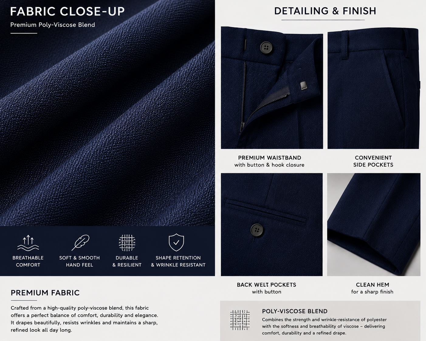 SANAL Tailored Premium Casual Trousers